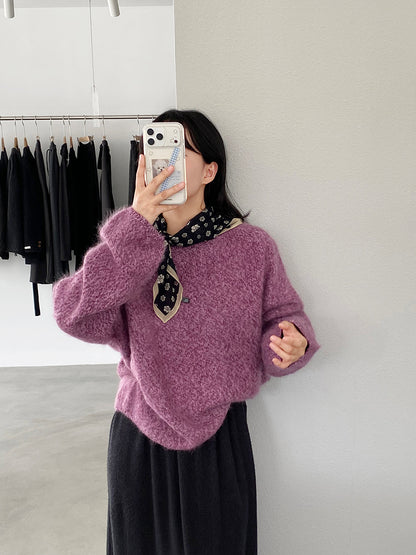 【cimz1373】實拍黑標奢柔雲朵 95羊毛5羊絨慵懶加厚針織毛衣251128