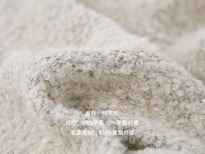 【LD9507】實拍高級感小香風粗花呢子外套251110