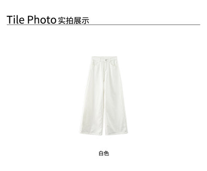 【H5512】實拍S~XL韓國保暖加絨白色牛仔褲251118