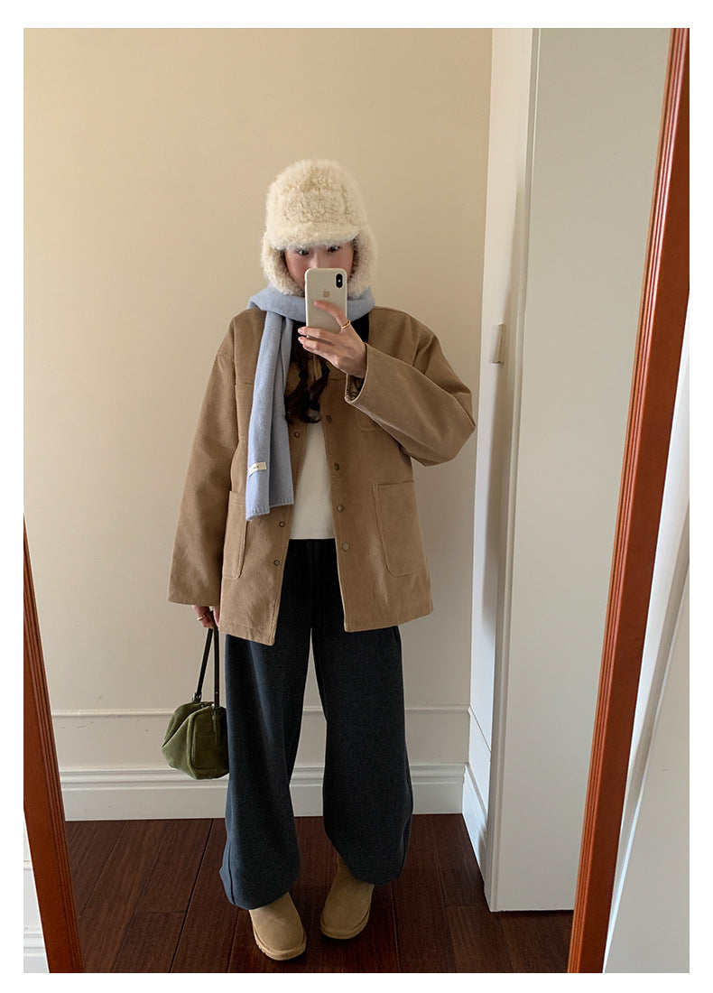 【H5510】實拍5色簡約雙層領針織T恤
251118