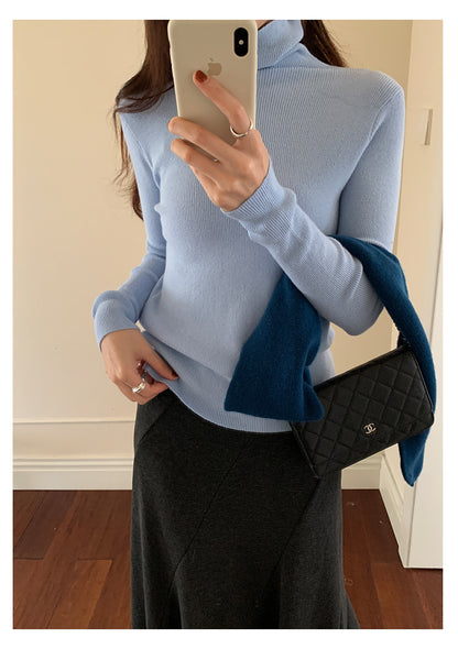 【H5525】實拍冬季7色高領毛織衫251125