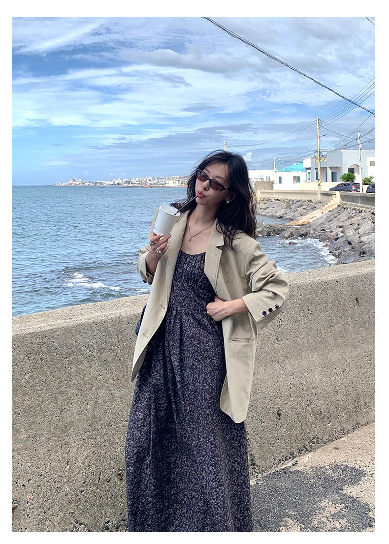 【H5385】實拍韓版秋季顯瘦休閒西裝外套250902