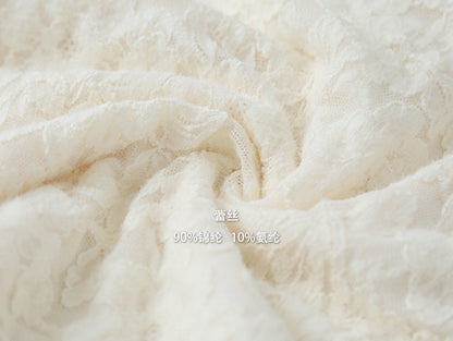 【LD3295】實拍法式喇叭袖加絨蕾絲衫251103