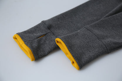 【LD11028】實拍德絨舒適極簡半拉鍊連帽衞衣251124