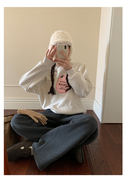 【H5508】實拍M~XL懶懶加厚奧粒絨舒適休閒彎刀褲型251118