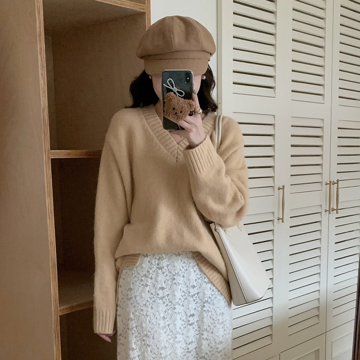 【LD9538】實拍慵懶軟糯寬鬆長袖針織毛衣251103