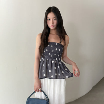 【LD11377】慵懶出遊懶人包🌴V領長袖小外套+細肩帶背心+休閒寬褲三件套260707