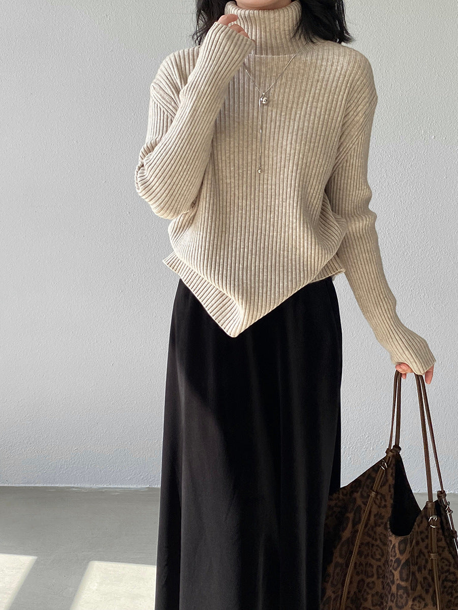 【cimz1388】實拍高領加厚高級感針織毛衣251128