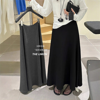 【L1130】實拍檸檬休閒顯瘦空氣棉A字裙251117