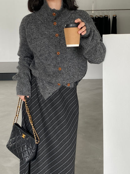 【cim8616】實拍質感加厚慵懒態度高領針織毛衣251114