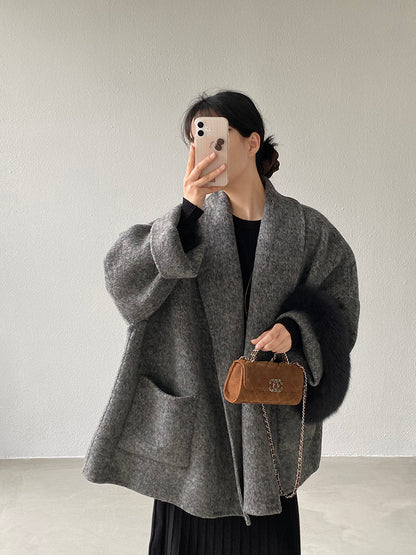 【cimz519】實拍冬天澳羊毛100%雙面呢大衣外套251201