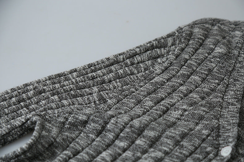 【LD11160】實拍設計感必收！V領薄針織+圍巾 兩件套260309