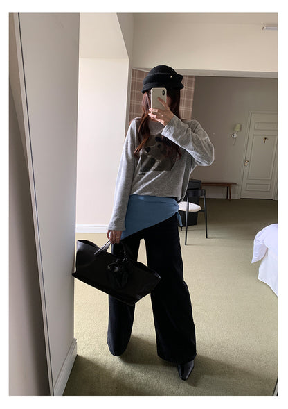 【H5509】實拍S~XL復古加絨加厚高腰直筒牛仔褲251118