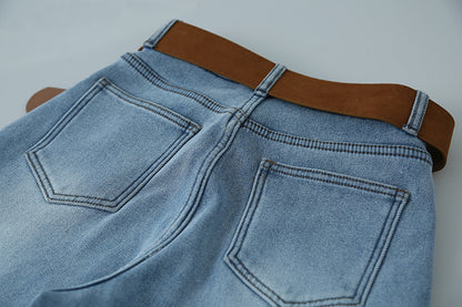 【LD11010】實拍S~XL復古加絨加厚高腰直筒牛仔褲251110