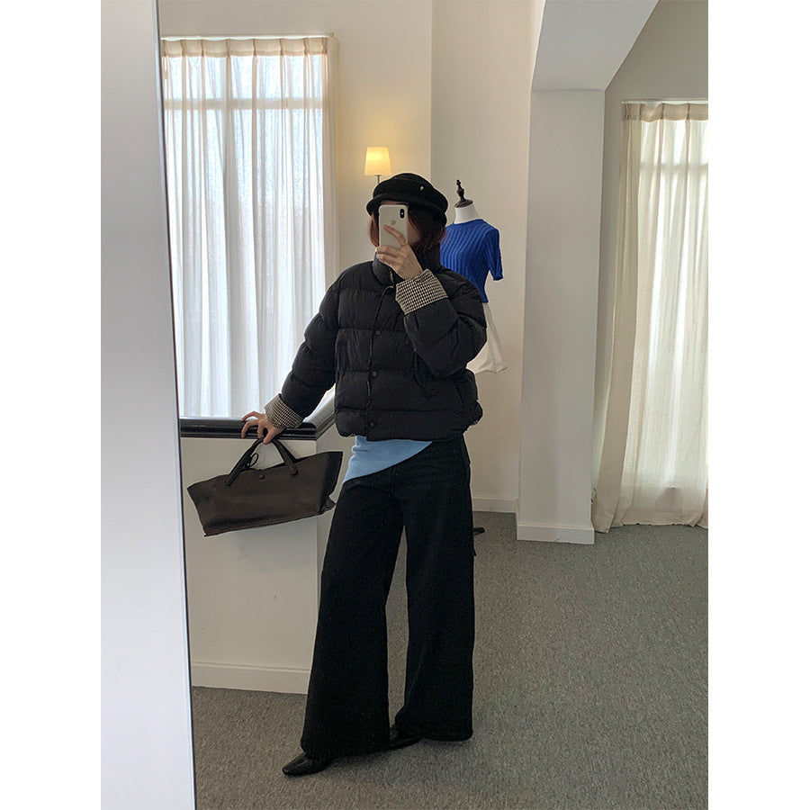 【H5509】實拍S~XL復古加絨加厚高腰直筒牛仔褲251118