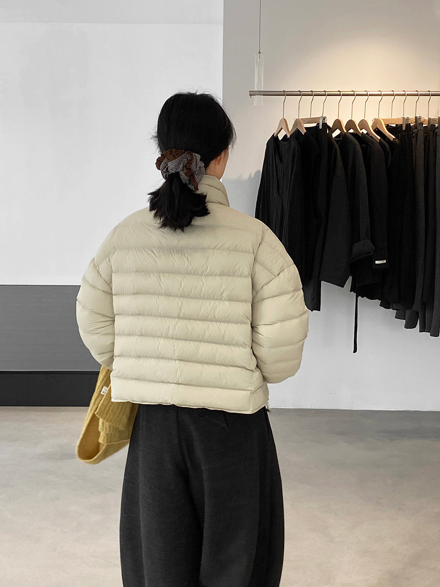 【cimz6383】實拍高領寶款排骨白鴨絨外套（白鴨絨90）251120