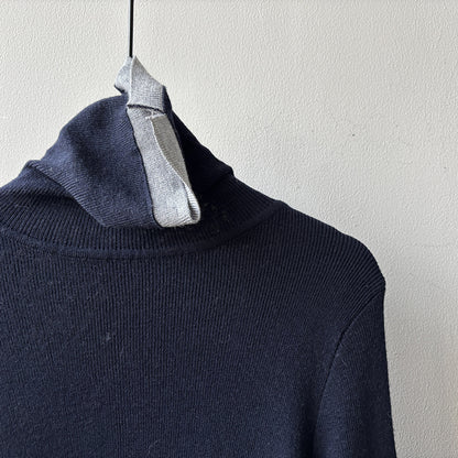 【Y352】實拍撞色高領針織衫（含羊毛10%)
251106