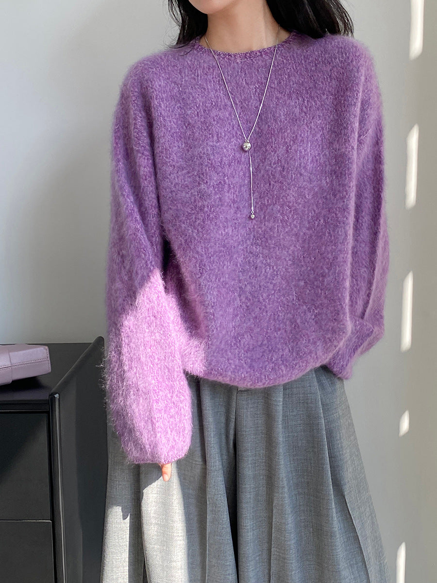 【cimz1373】實拍黑標奢柔雲朵 95羊毛5羊絨慵懶加厚針織毛衣251128