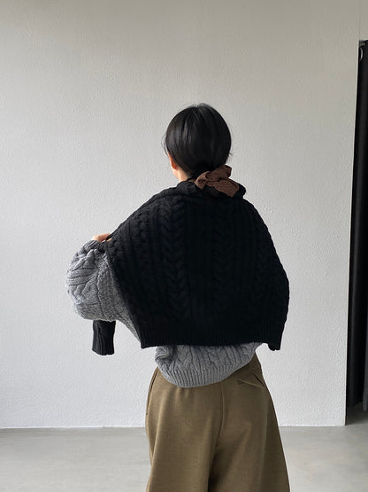 【cimz1398】實拍復古加厚保暖棒針麻花針織毛衣（棉羊毛17)251120