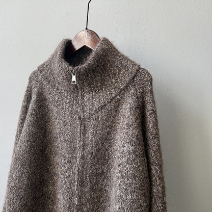【YP1042】 實拍軟糯寬鬆高領針織毛衣外套(含羊毛4%) 251023