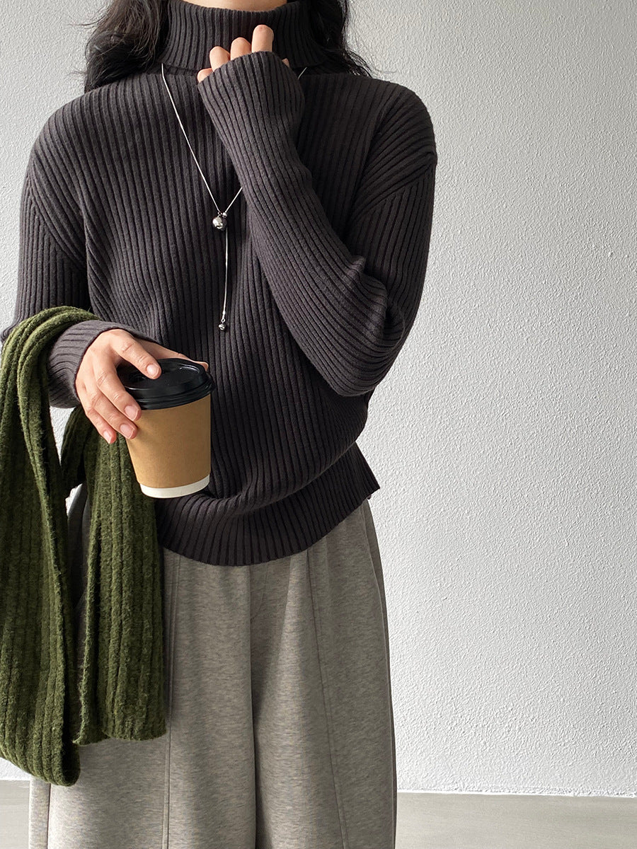 【cimz1388】實拍高領加厚高級感針織毛衣251128