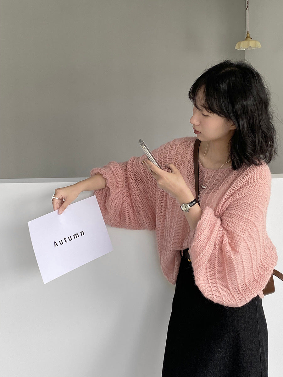 【cim0628】實拍温柔慵懒寬鬆針織薄罩衫（20羊毛）251114