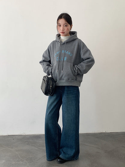 【LD11040】實拍字母印花加厚加絨連帽衞衣251202