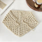 【M1013】夏日韓國法式復古針織三角巾240323