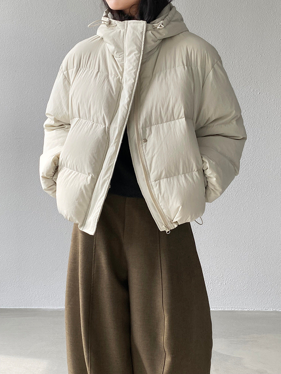 【cimz1728】實拍輕暖90％白鴨絨連帽羽絨外套251201