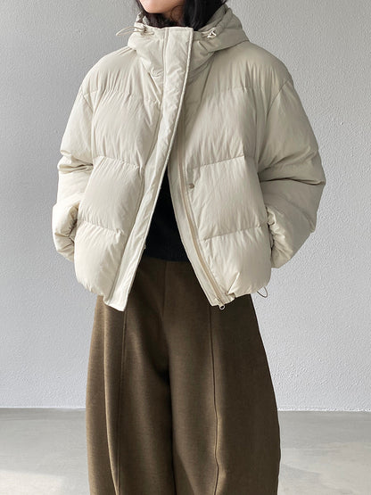 【cimz1728】實拍輕暖90％白鴨絨連帽羽絨外套251201