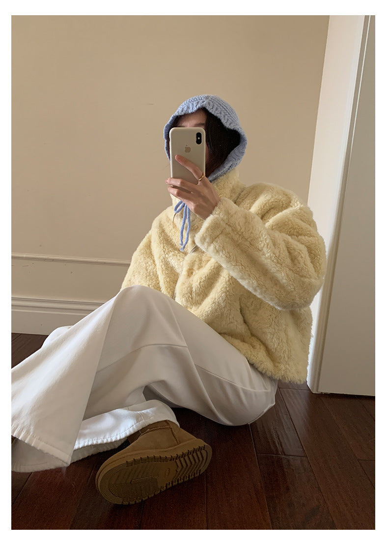 【H5506】實拍 溫柔輕奢皮毛一體保暖仿皮草大衣外套251118