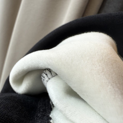 【Y82672】 實拍簡約寬鬆加絨保暖闊腿衛褲251023