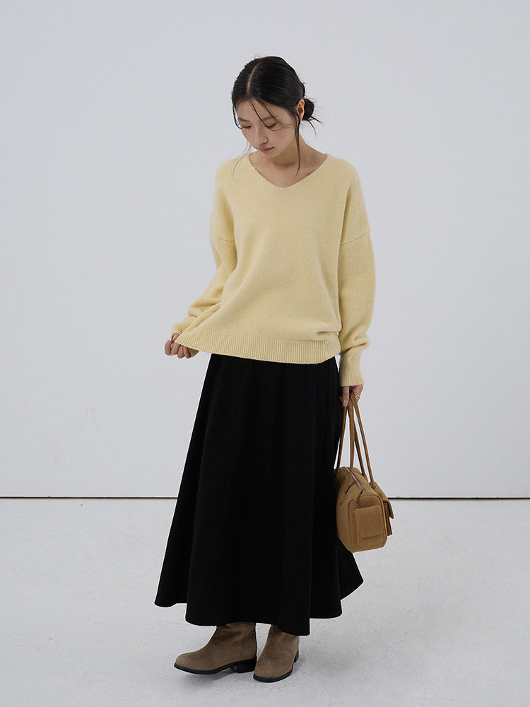 【LD3281】實拍慵懶寬鬆棉羊絨針織毛衣251103