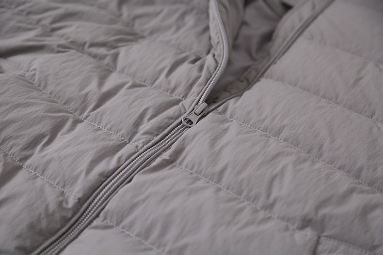 【LD11067】實拍簡約設計保暖立領含絨棉服外套（白鴨絨50%)
251209