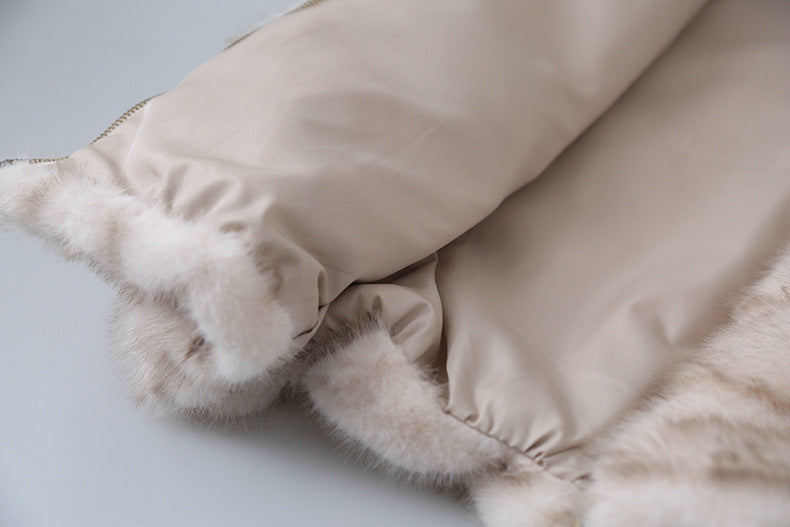 【LD11042】實拍皮毛一體立領拉鍊背心外套251202