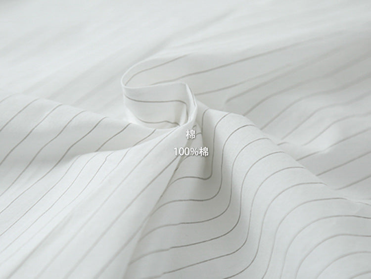 【LD003】實拍中性棉100氣質寬鬆條紋襯衫251103