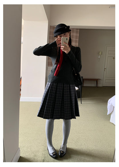 【H5503】實拍基礎純色半高領針織衫251118