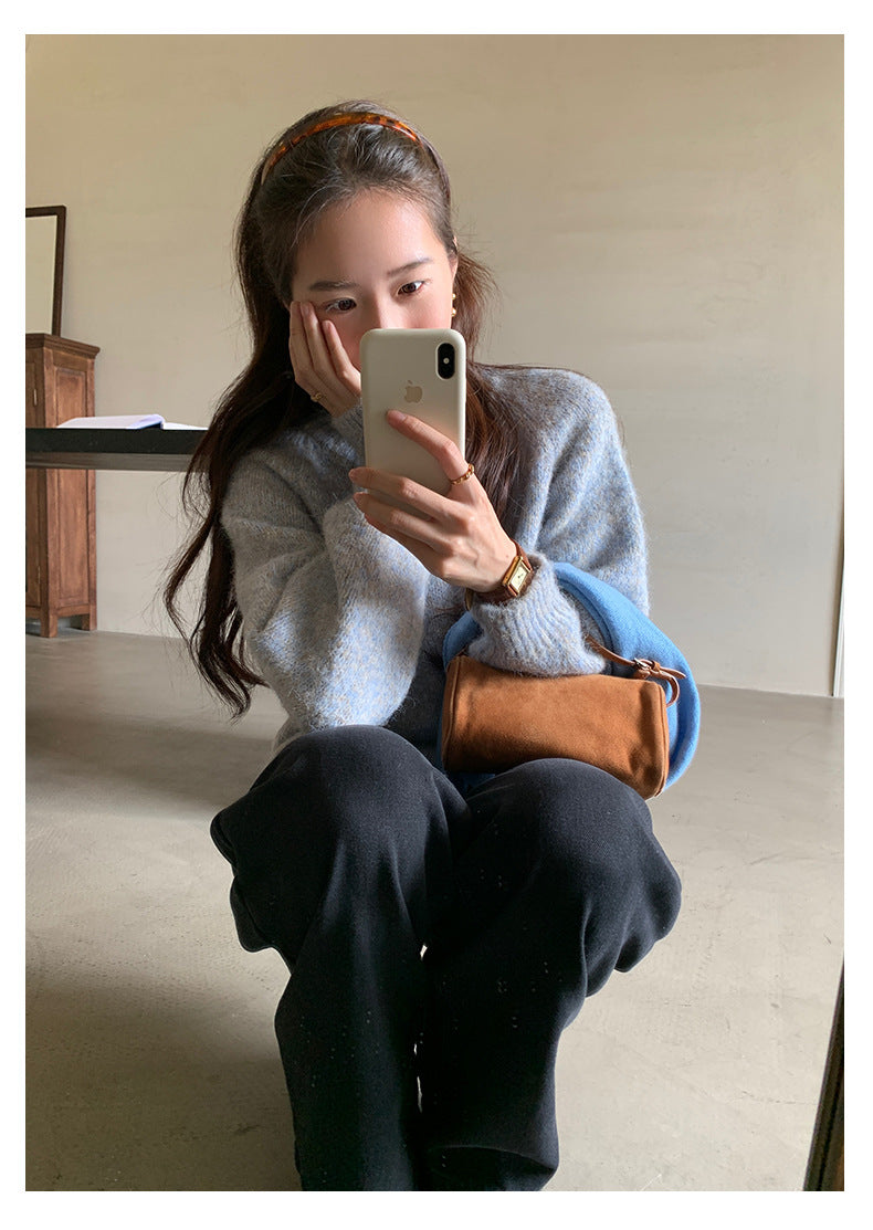 【H5509】實拍S~XL復古加絨加厚高腰直筒牛仔褲251118