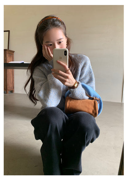 【H5509】實拍S~XL復古加絨加厚高腰直筒牛仔褲251118