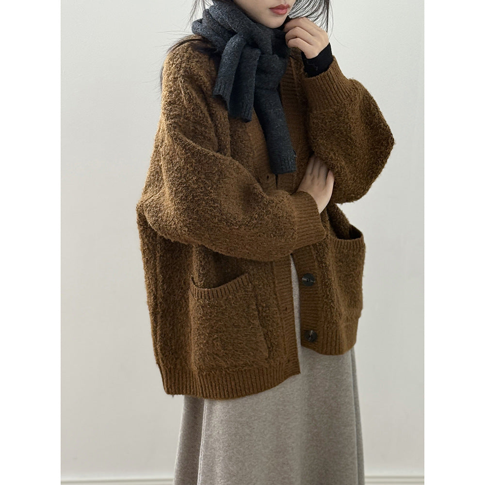 【Y237】實拍慵懶針織毛衣外套(含羊毛6%)251106