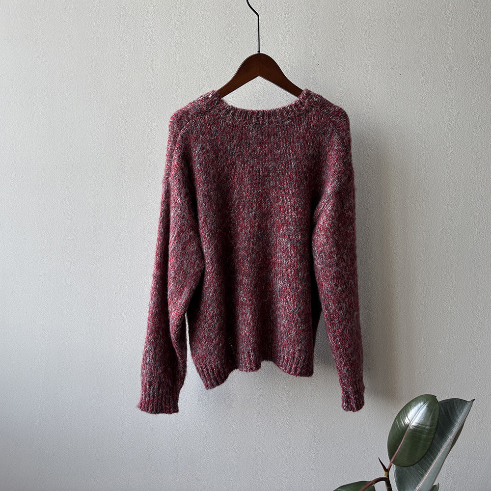 【Y2530】實拍冬季雜色古着針織毛衣(含羊毛6%)251106