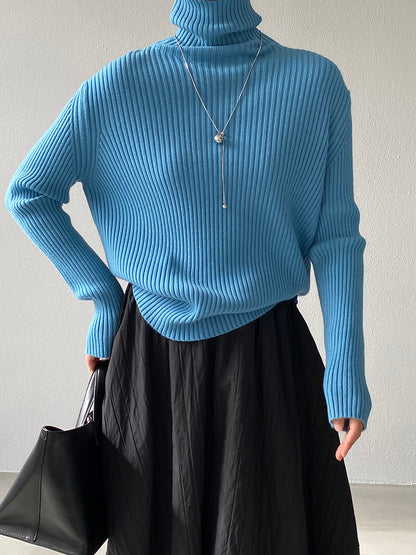 【cimz1388】實拍高領加厚高級感針織毛衣251128