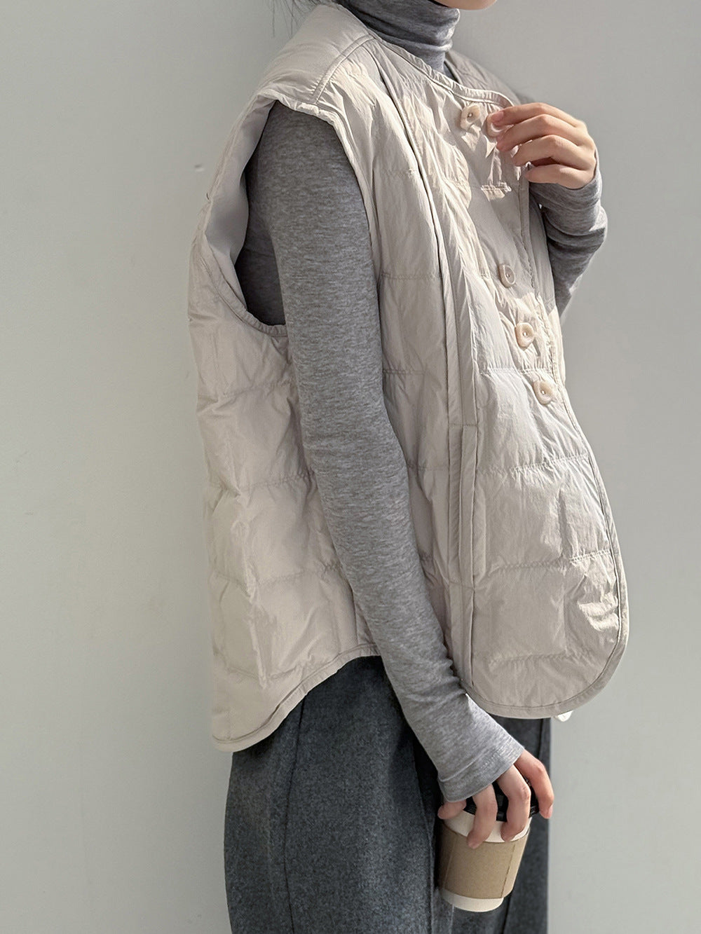 【Y82633】實拍輕暖羽絨背心（含90％白鴨絨）251016