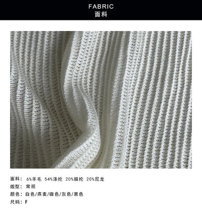 【cimYL119】知性通勤質感款羊毛6顯瘦針織POLO衫260828