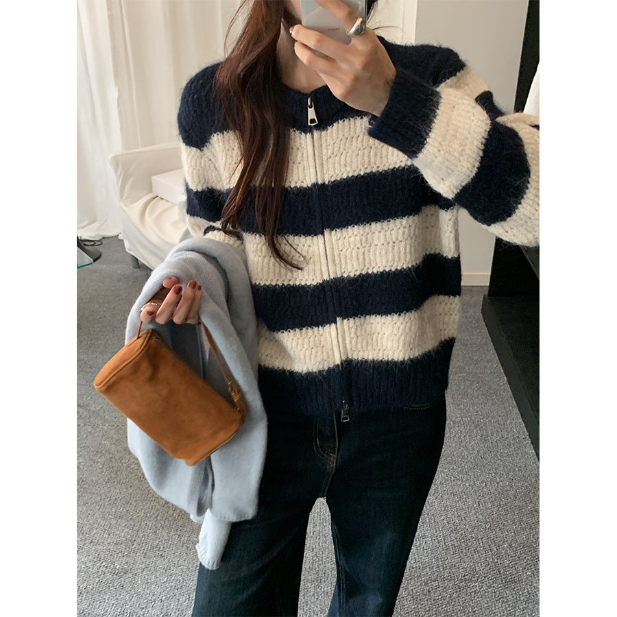 【H5494】實拍復古立體針織外套251109