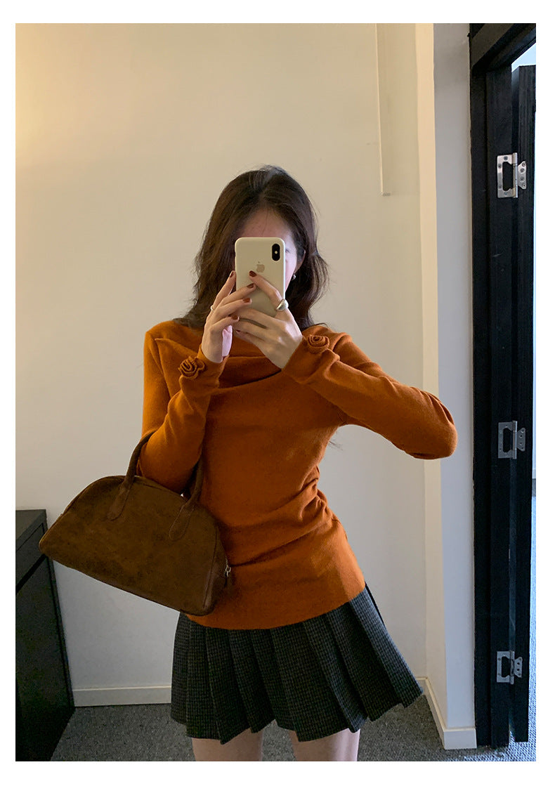 【H5492】實拍S~XL復古學院風磨毛百褶a字裙（內有安全褲）251109