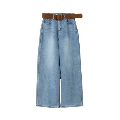 【LD11010】實拍S~XL復古加絨加厚高腰直筒牛仔褲251110