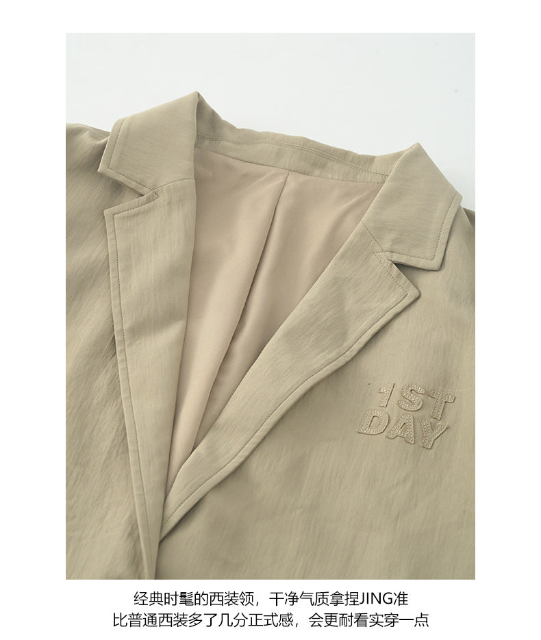 【H5385】實拍韓版秋季顯瘦休閒西裝外套250902