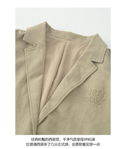 【H5385】實拍韓版秋季顯瘦休閒西裝外套250902