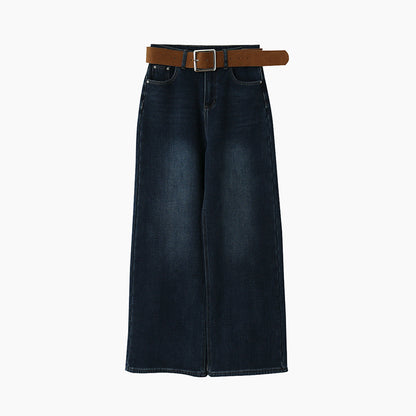 【LD11010】實拍S~XL復古加絨加厚高腰直筒牛仔褲251110